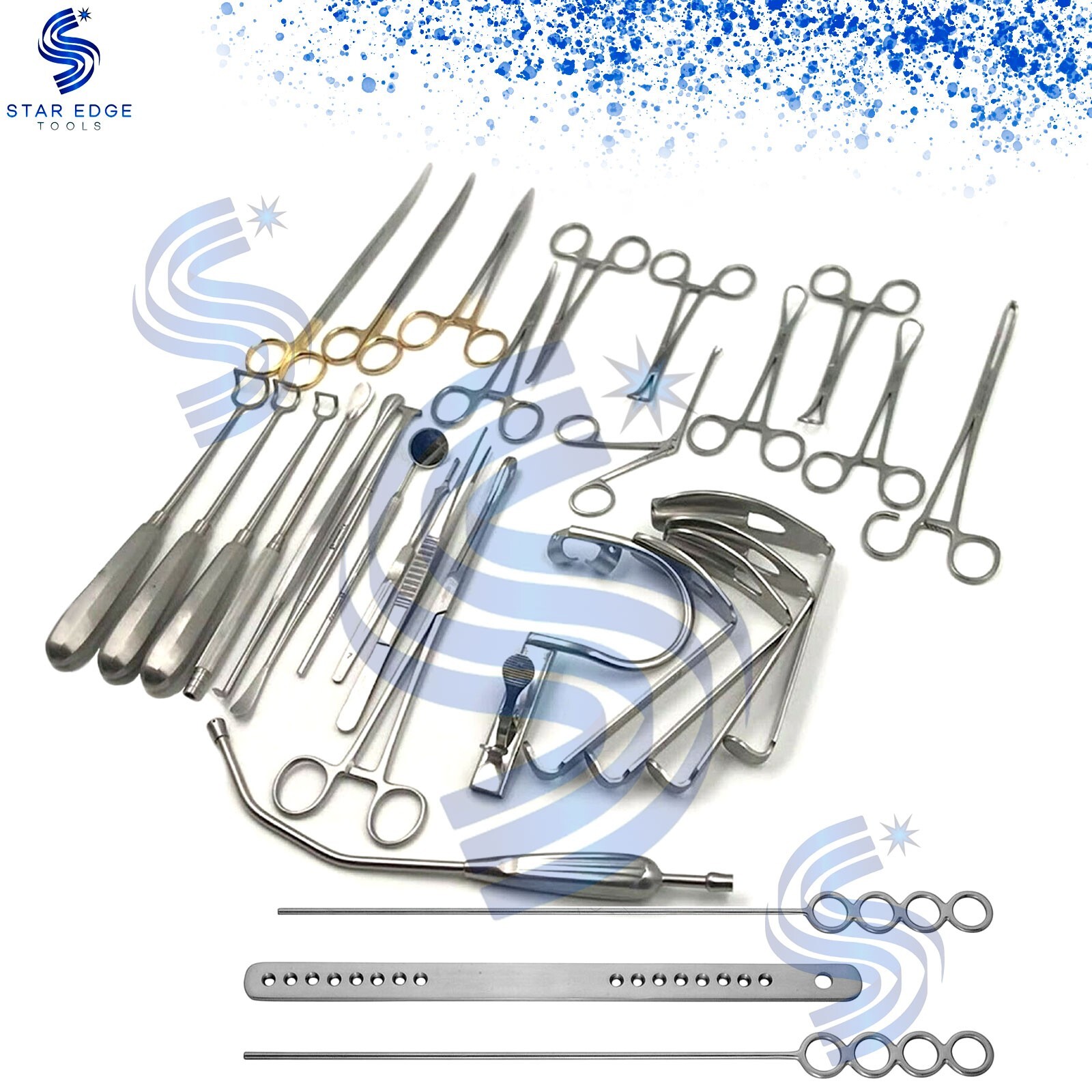 Tonsillectomy and Adenoidectomy 30 Pcs Set Surgical Instruments Kit Premium