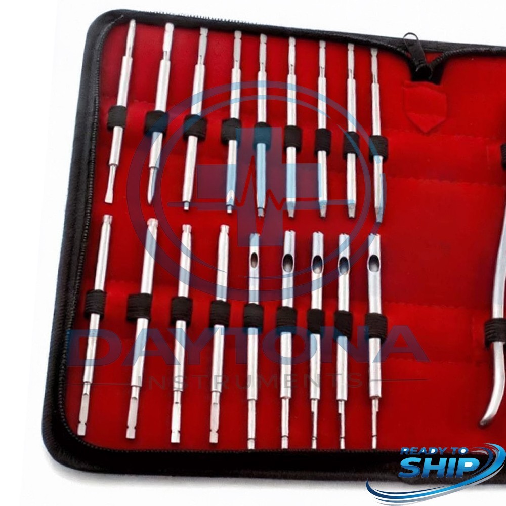 Broken Screw Removal Instrument 19 PCs Set With Case Orthopedics Broken
