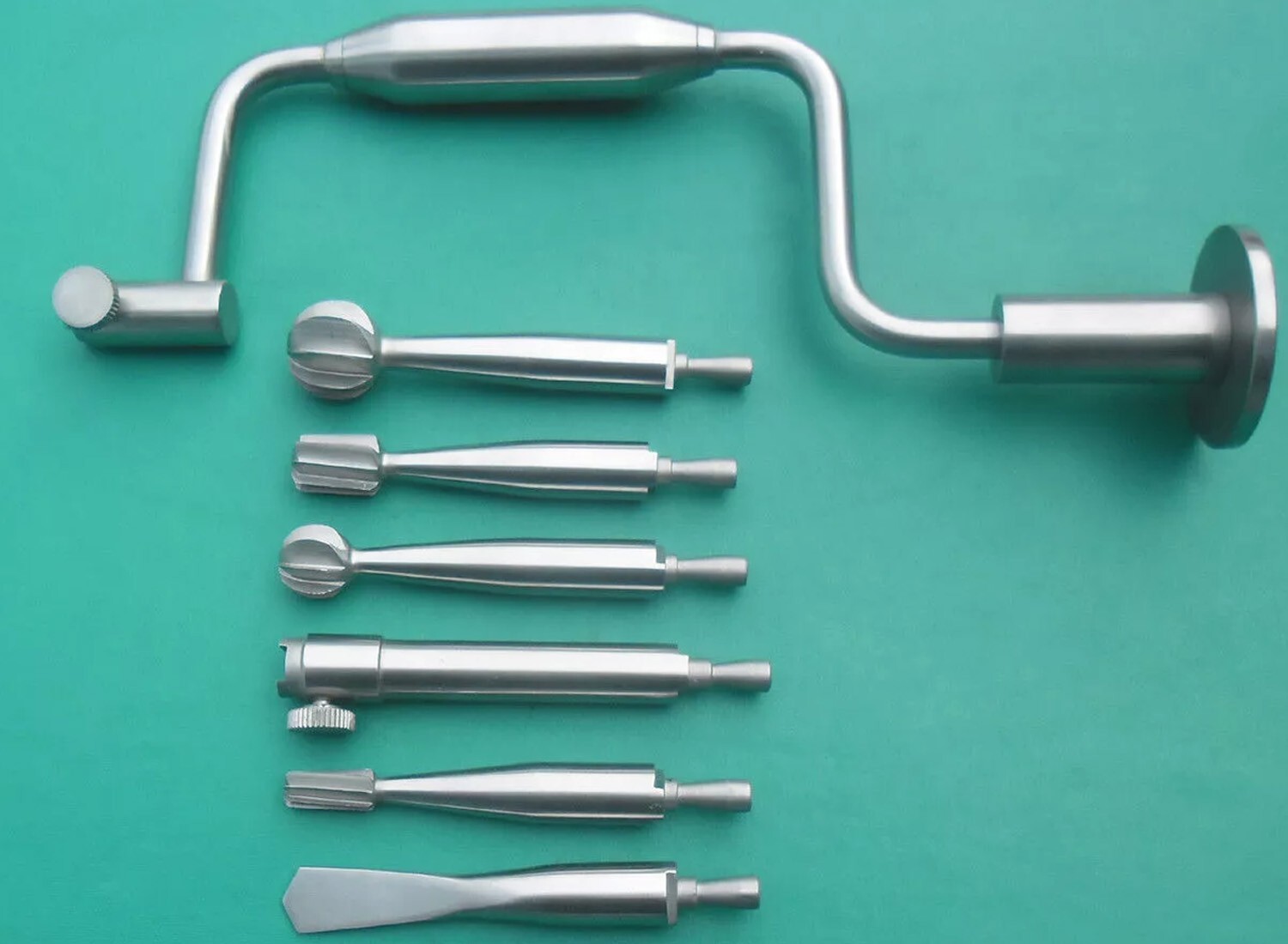Hudson Brace Hand Drill Set 7 Piece Orthopedic Surgical Instruments