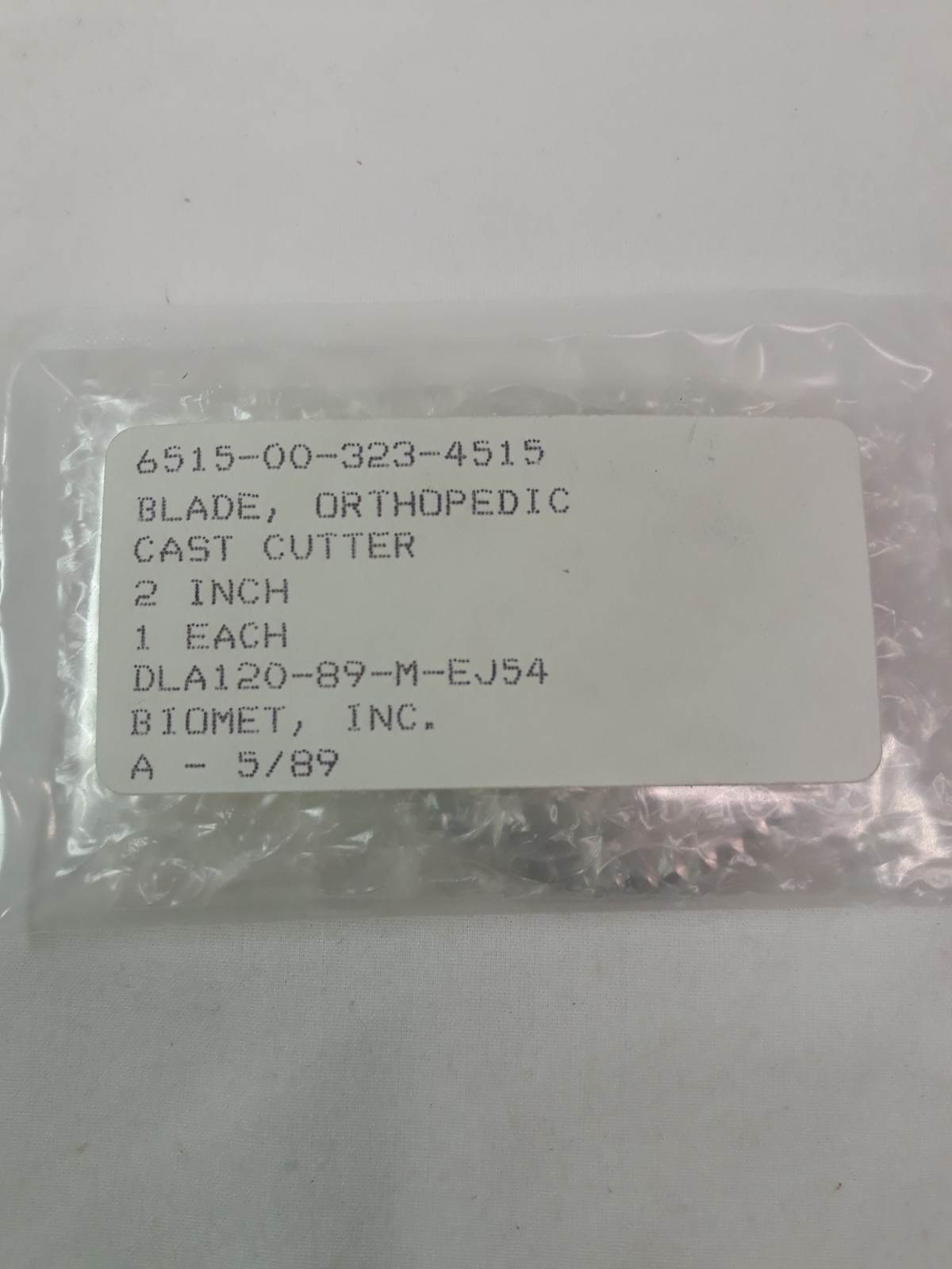 NEW BIOMET Redi Vac Orthopedic Cast Cutter Blade 2″ 883225