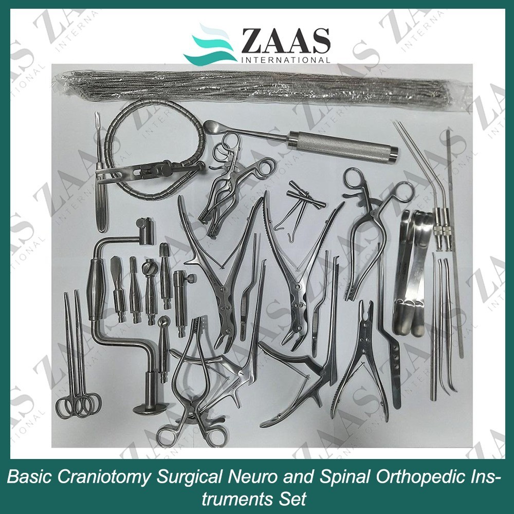 Basic Craniotomy Surgical Neuro and Spinal Orthopedic Instruments Set