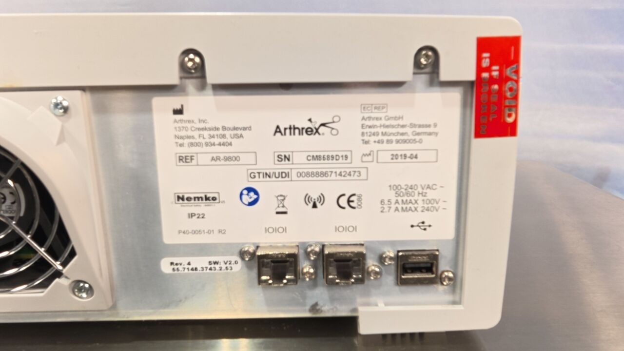 ARTHREX Synergy RF Bipolar Ablation RF Generator