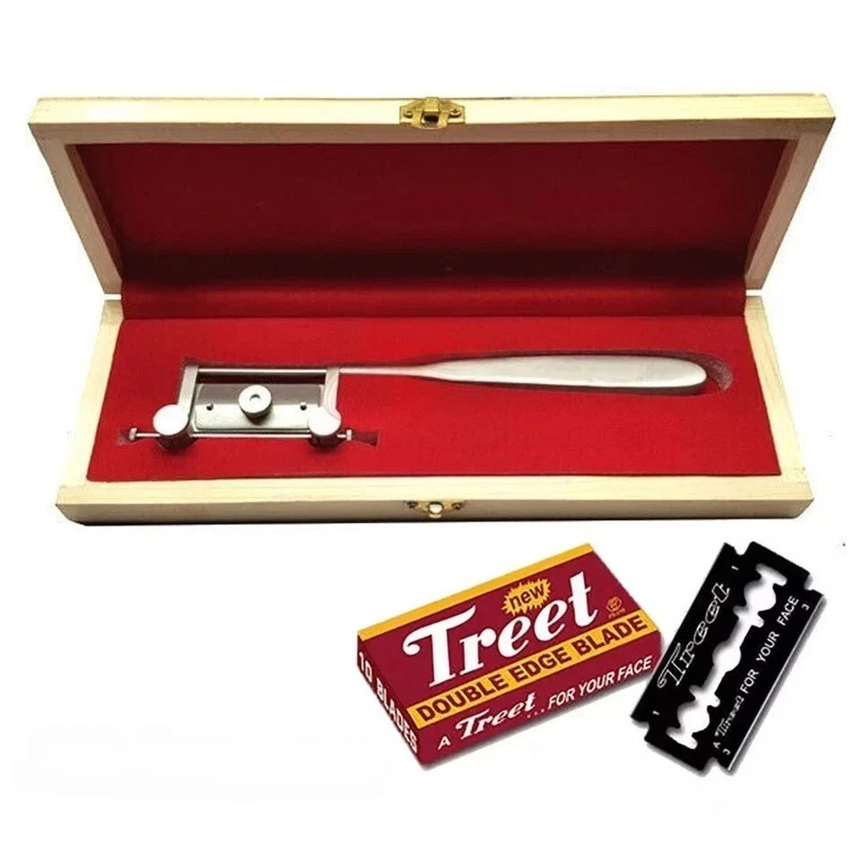 Silver Skin Graft Knife Handle with Dermatome Skin Blade Surgical Instrument Kit