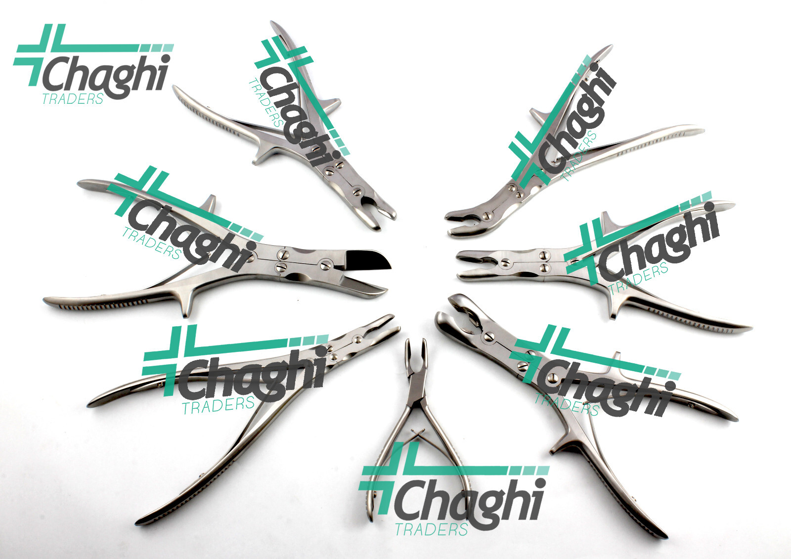 Bone Ronguers and plaster shear 7 PCs Set Orthopedic Surgical Instruments Chaghi