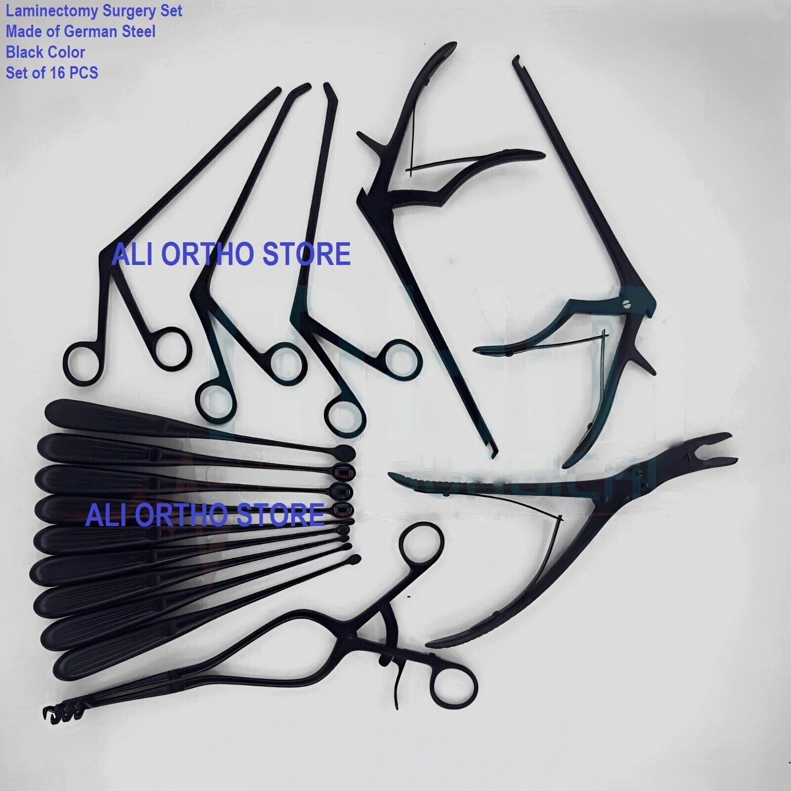 Laminectomy Orthopedic instruments Set German Surgical instruments kit of 16 PCS