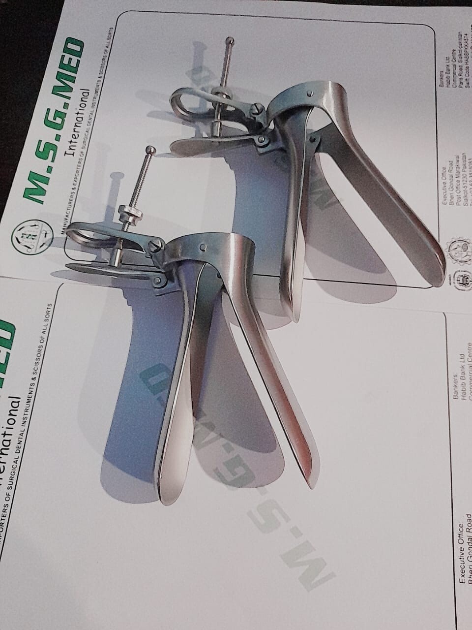 Vaginal Speculum Large 2PCS Set Stainless Steel Gynecology Surgical Instrument