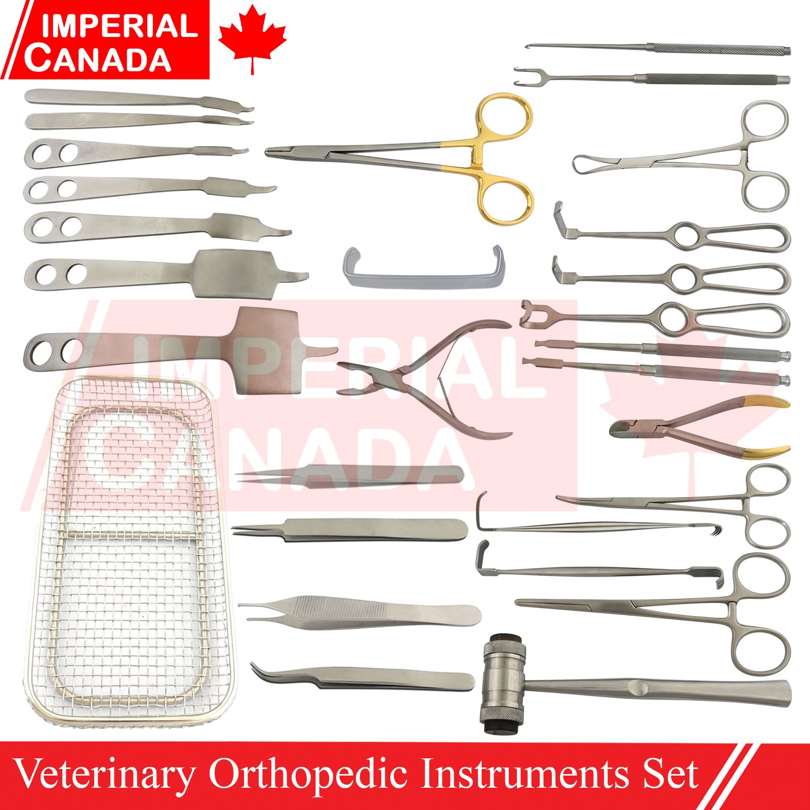 Advanced Veterinary Orthopedic Instruments Set Small Animal Vets Surgery Tray
