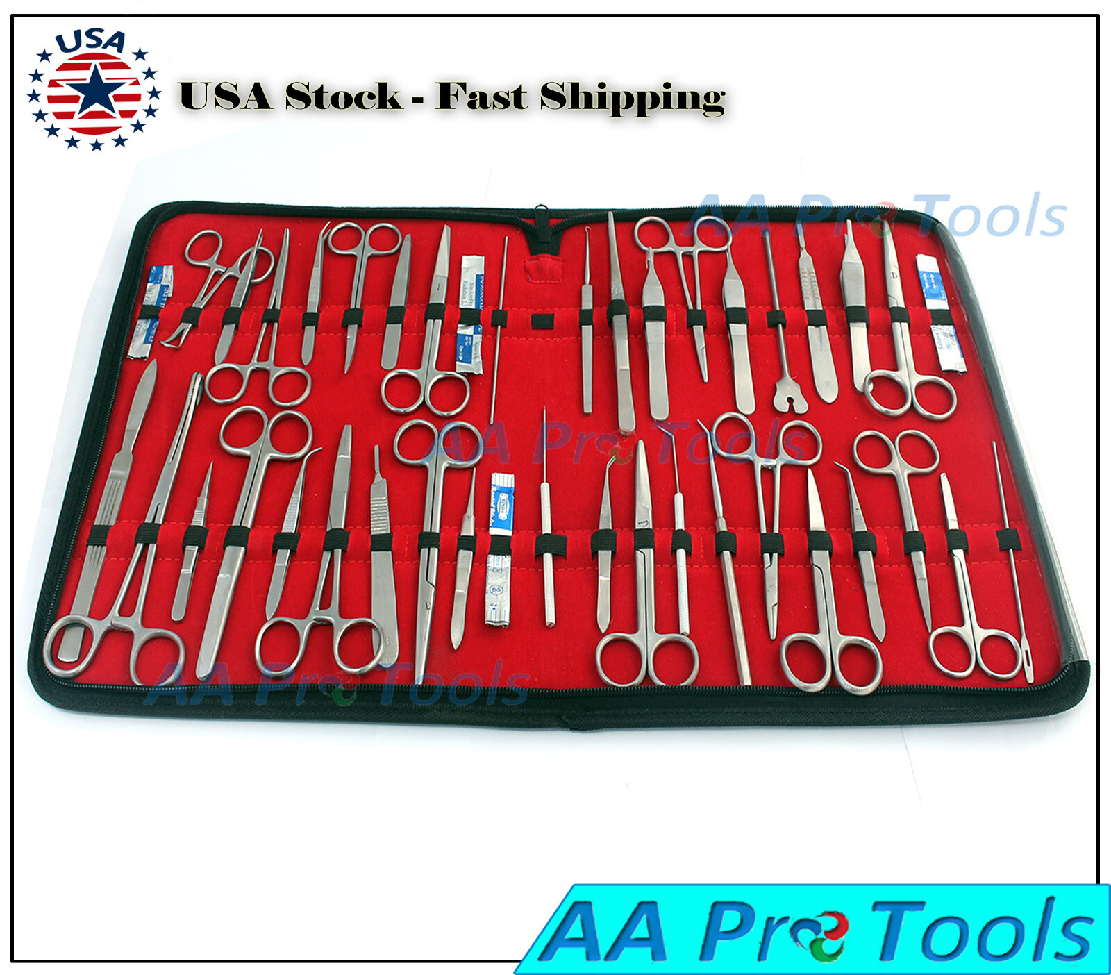 German 117 PC Surgery DISSECTION DISSECTING Student KIT WITH STERILE BLADES A +