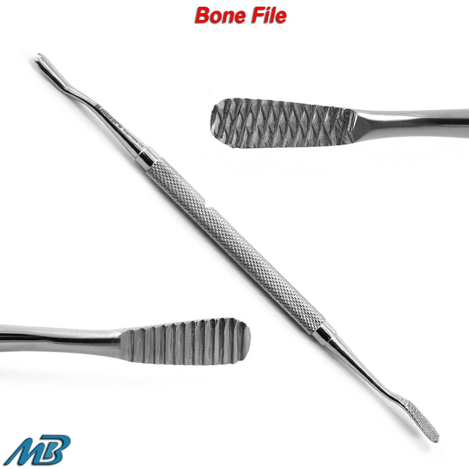 3Pcs Dental Bone File Orthopedic Rasp Scraper Surgical Oral Surgery Instruments