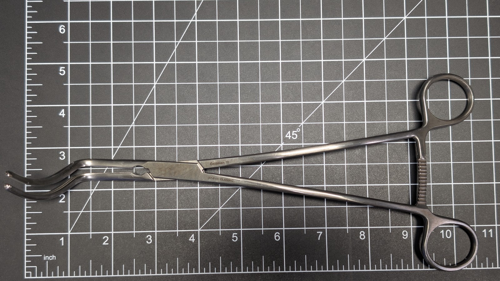 Jarit 320-245 DeBakey Aorta Sidewinder Clamp Cardio-Grip Atraumatic Forceps