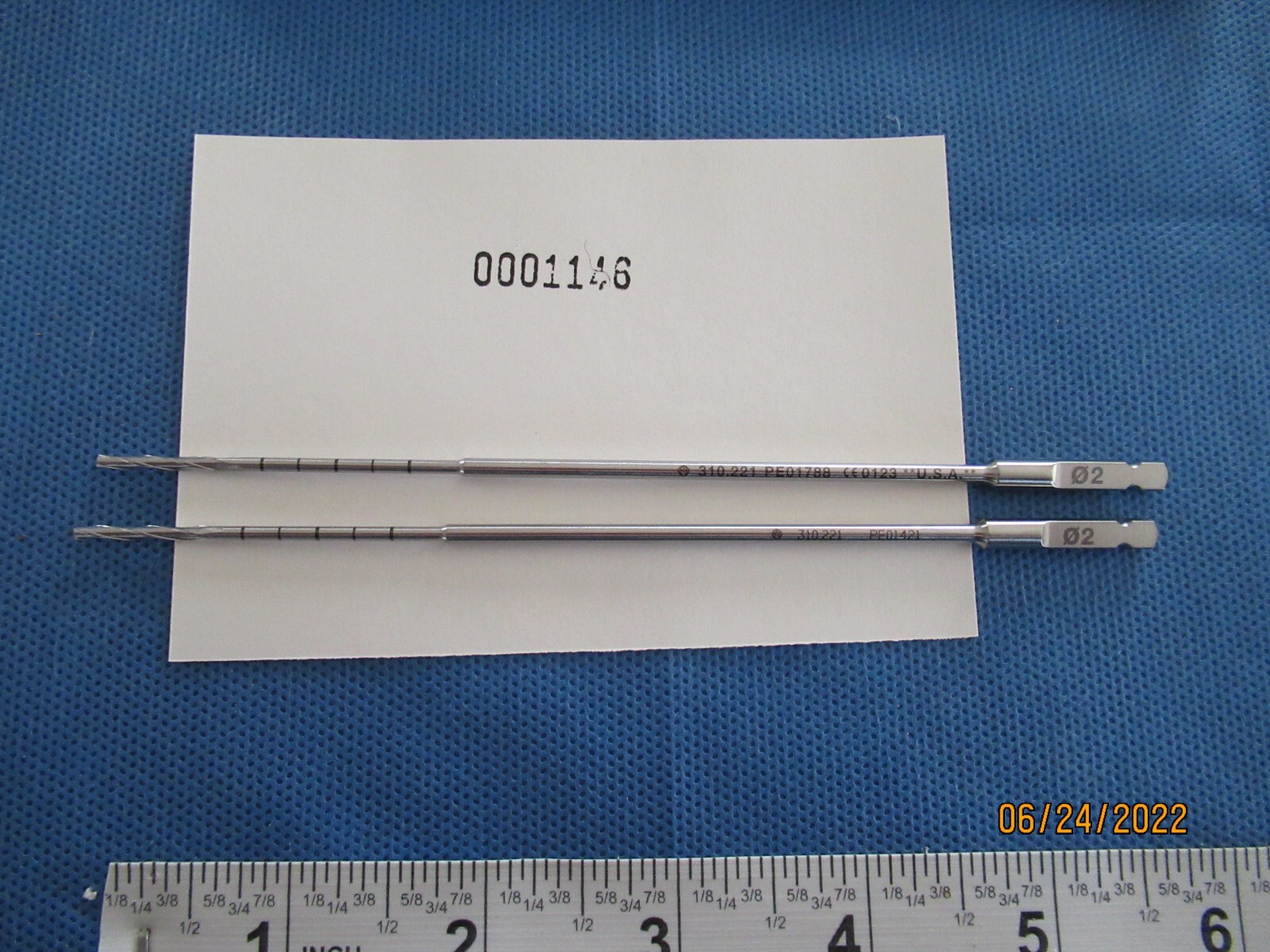1146 Brasseler #KM166-310-221 Twist Drill Quick Connect set of 3