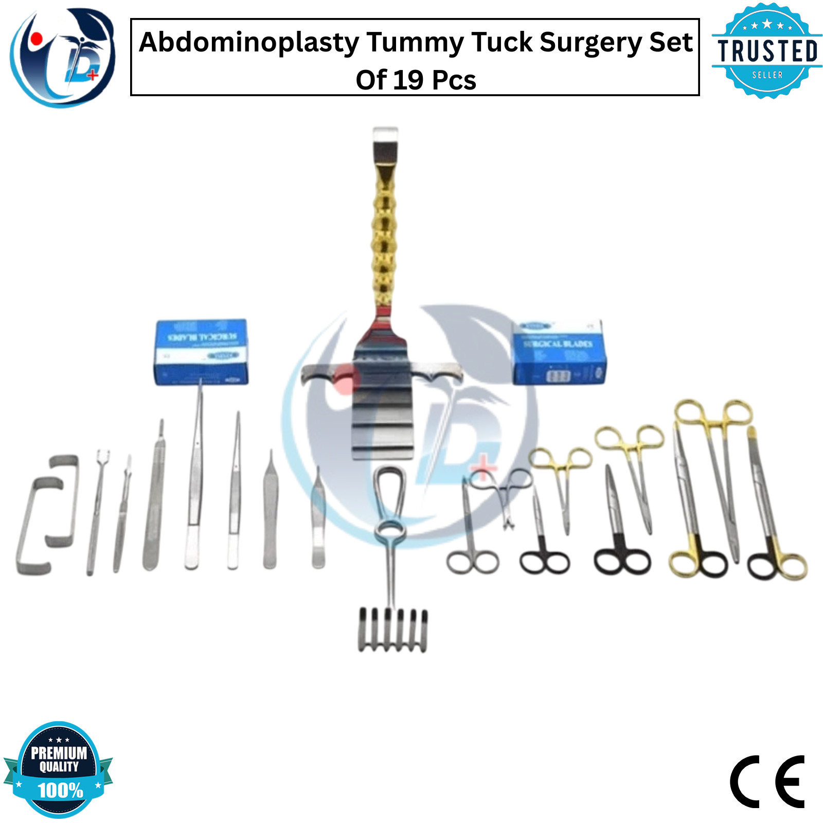 Abdominoplasty Tummy Tuck Surgery Set Of 19 Pcs Plastic Surgery Instruments