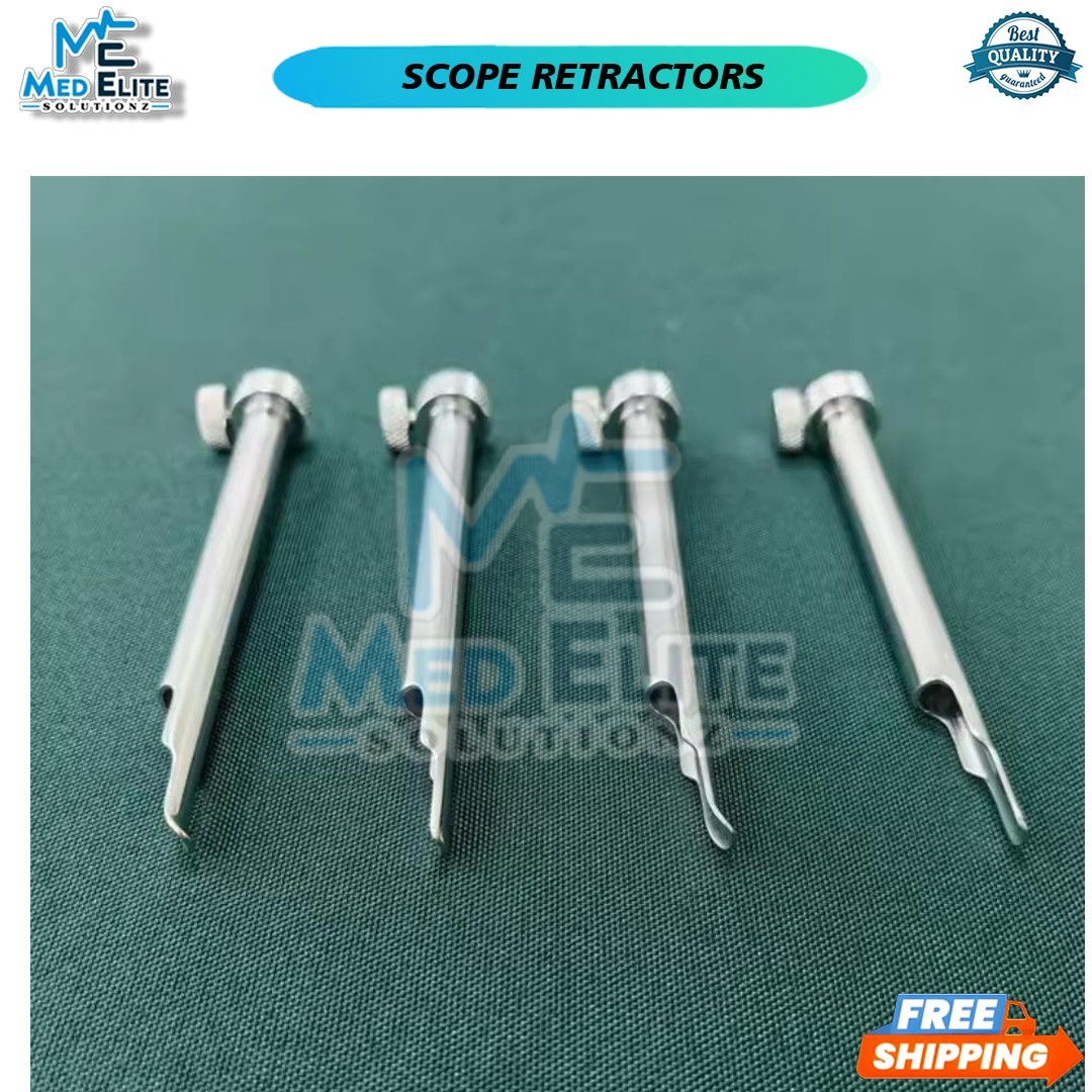 4 Pcs Scope Retractors Set Surgical Instruments for Endoscopic & Spine Surgery