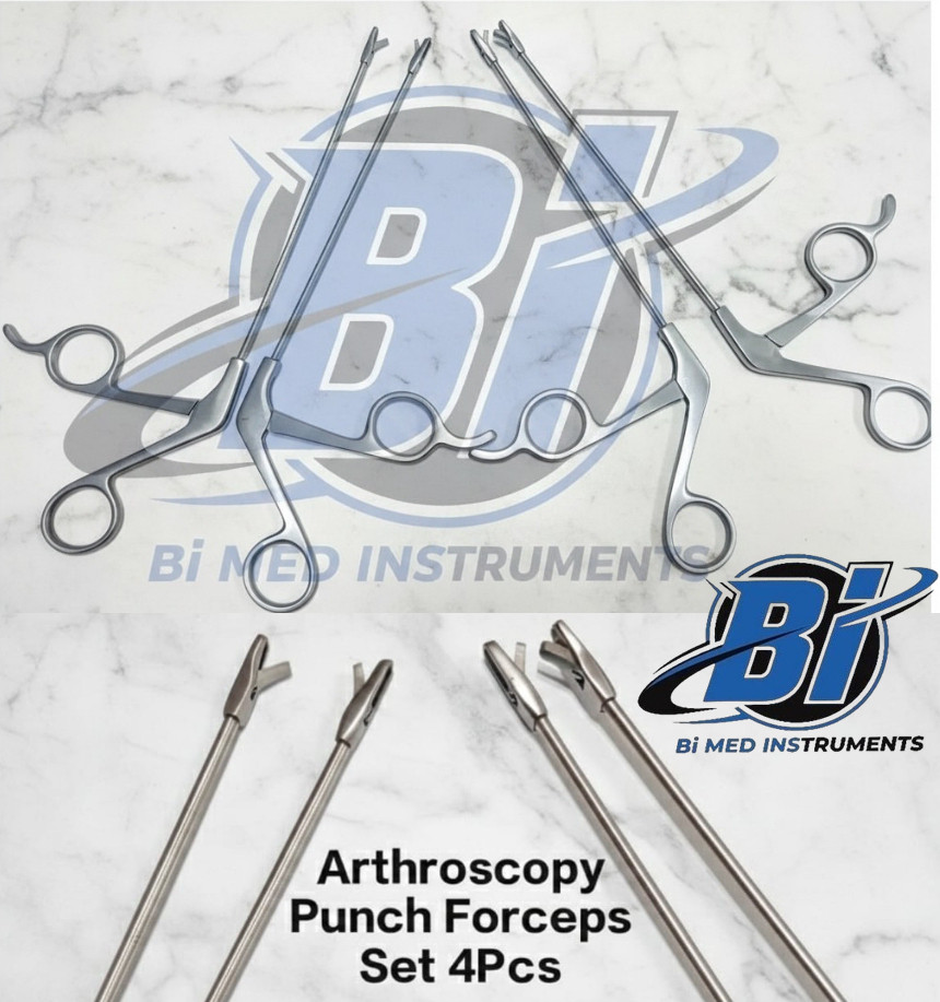 Arthroscopy Instruments Punch Forceps Orthopedics Instruments Set of 4 Pcs