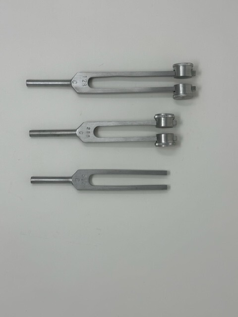 Tuning Fork Set of 3 Medical Surgical Diagnostic Instruments