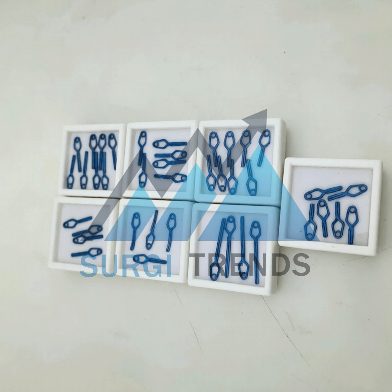 YASARGIL Aneurysm Titanium Clips Neurosurgery Instruments Set Of 40 PCS