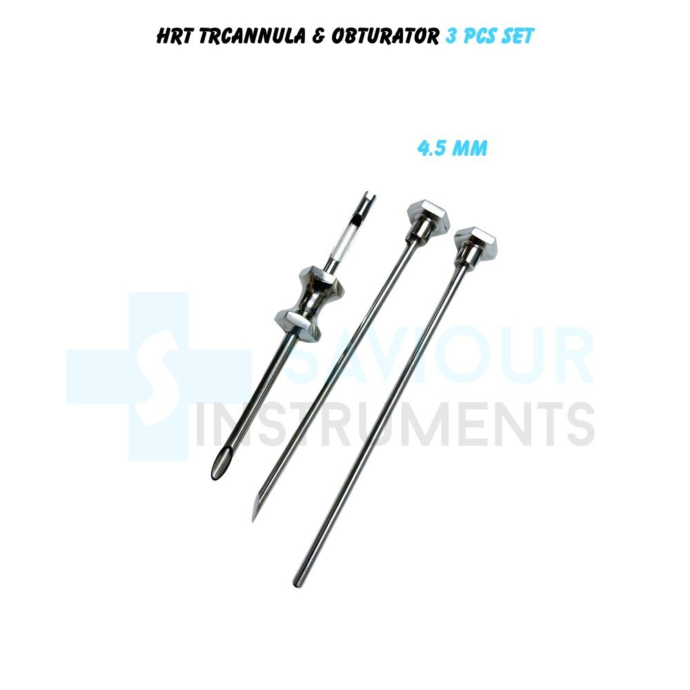 2 Set Hrt Trocar 3.5 mm & 4.5 mm Cannula Obturator 3 pcs set