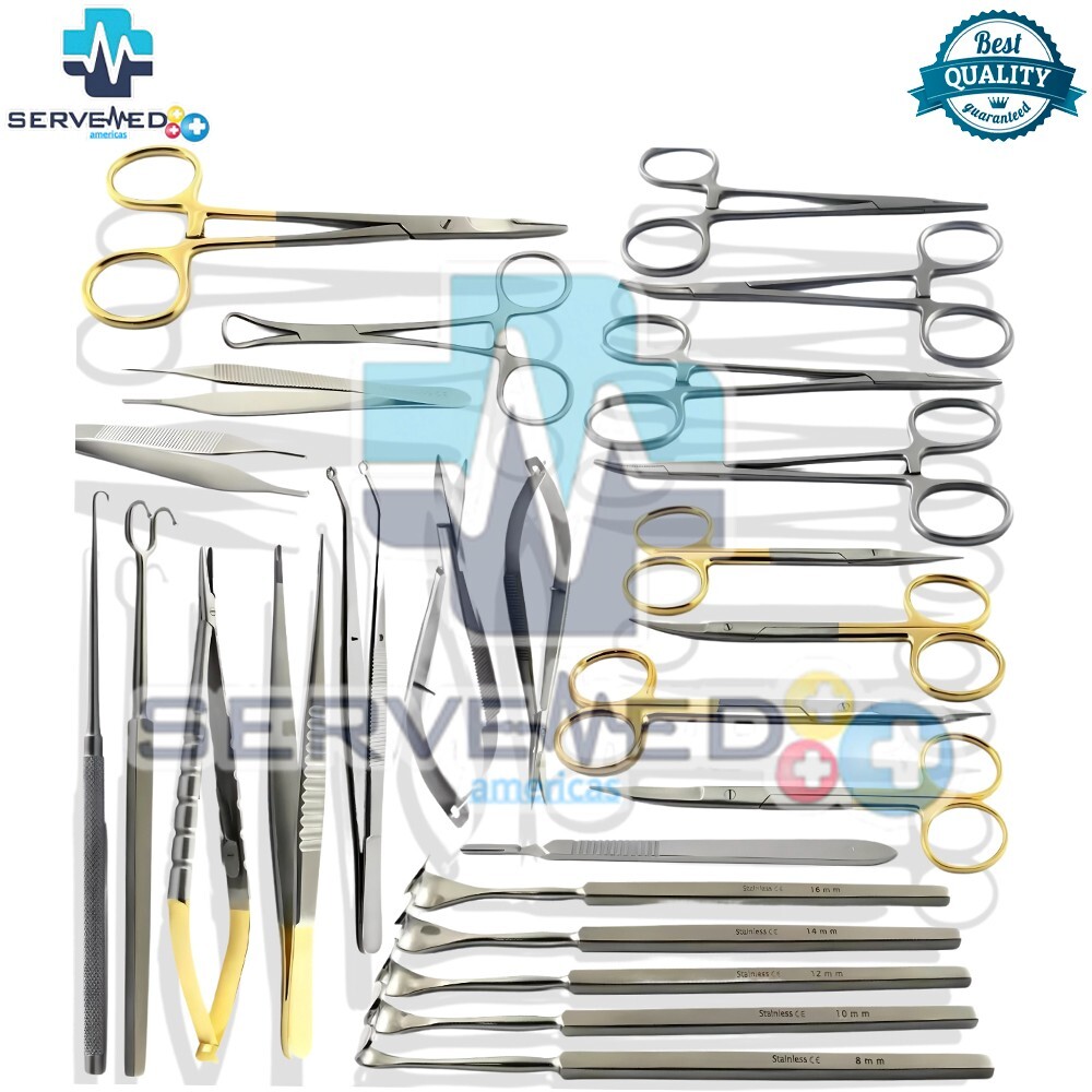Blepharoplasty Instruments Kit Eyelid Retractors Micro Eye Surgery Ophthalmic CE