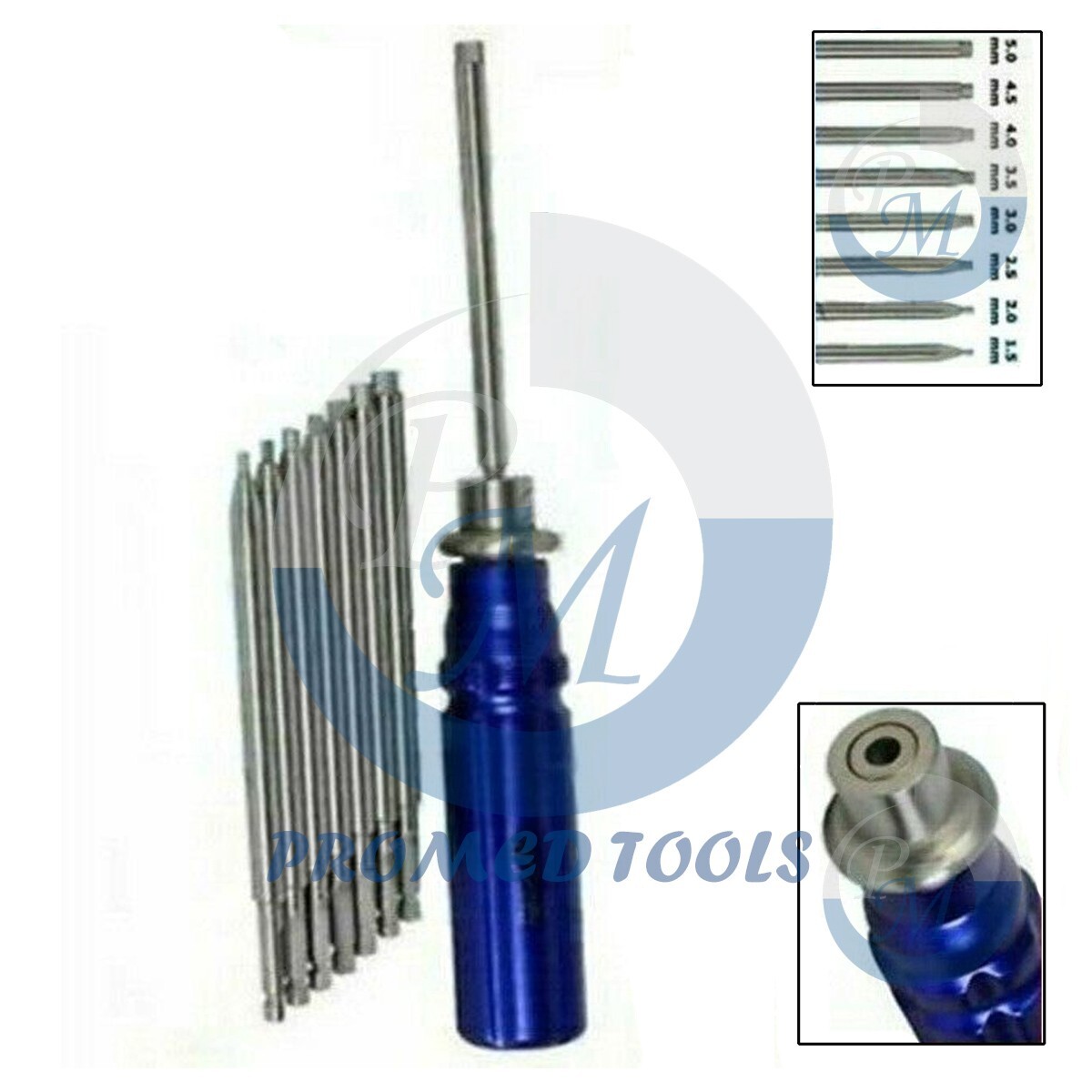 Orthopedic Bone Screwdriver Set With Quick Coupling Handle Surgical Instruments