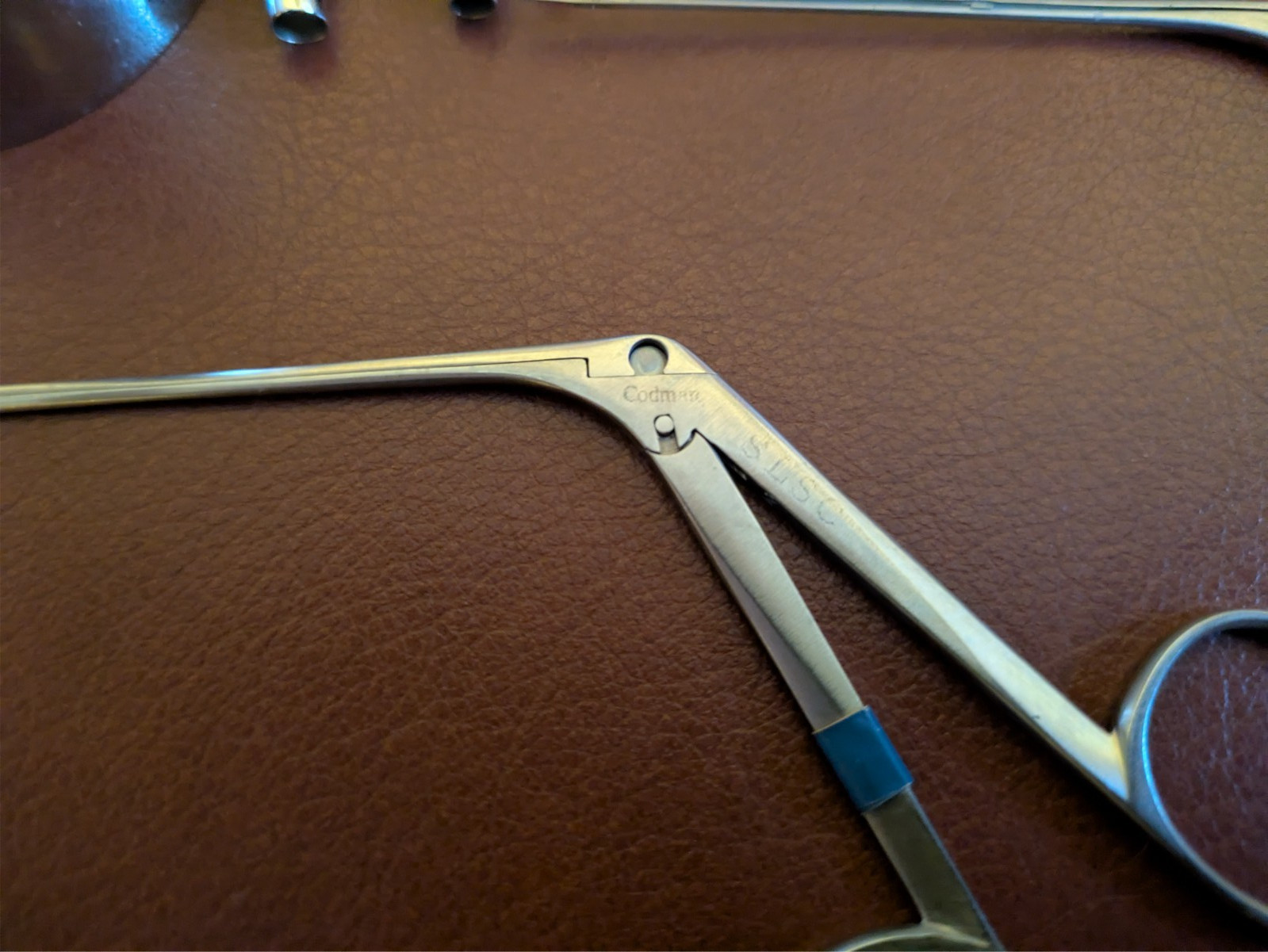 Storz ENT Myringotomy Instrument Set w/ Sterilization Case 3 Ear Nose Graspers