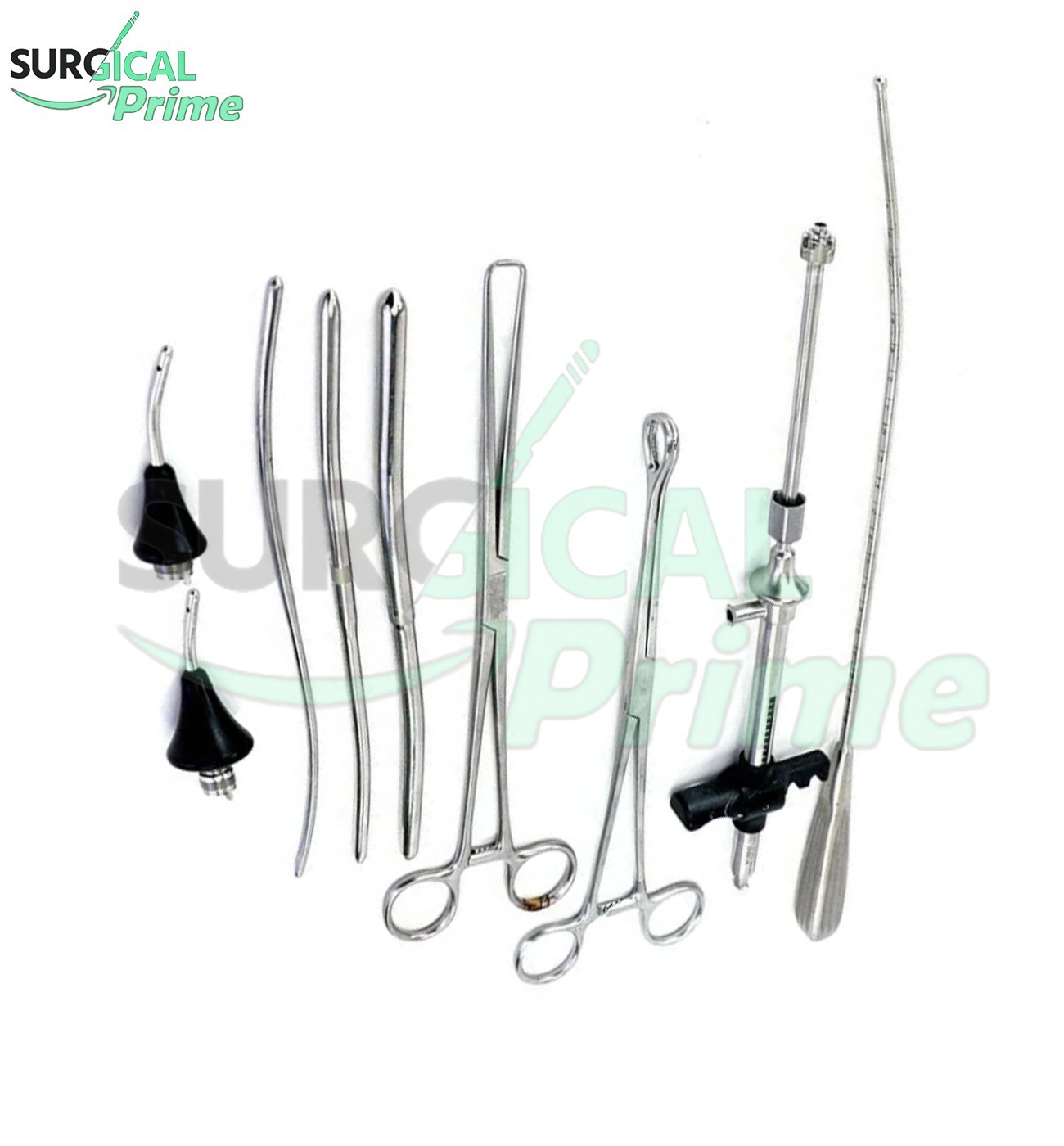 8 pcs UTERINE GENERIC GEN COHEN SURGICAL SURGERY INSTRUMENT SET