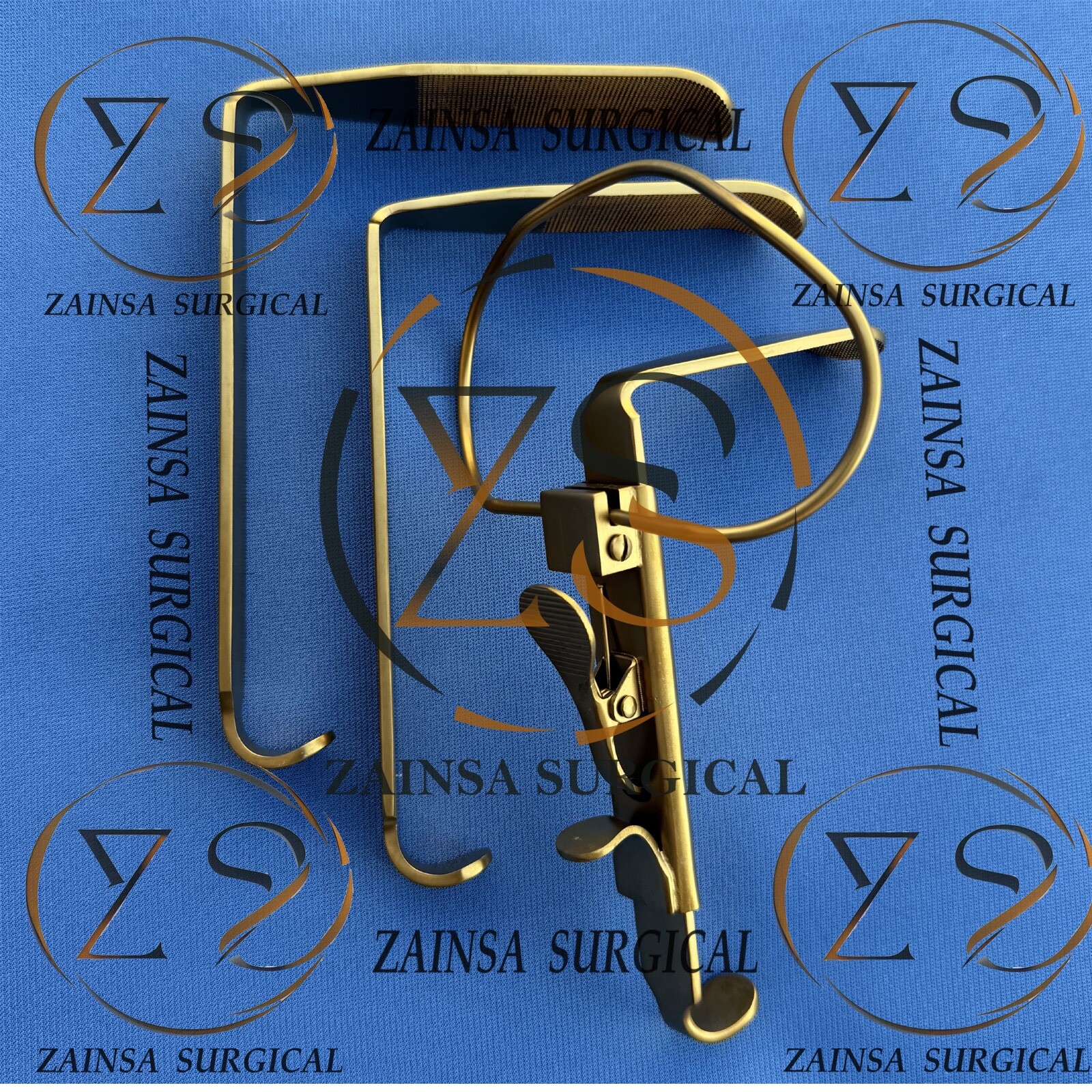 McIVOR Mouth Gag Set with Blades #1 – 2 – 3 Dental ENT Surgery Instruments