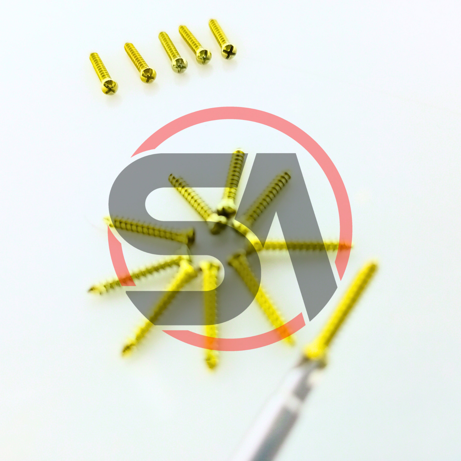 Maxillofacial Cross Head Mini Screws 2.0mm Self-Drilling 5-11mm 100 Pcs Set Ti
