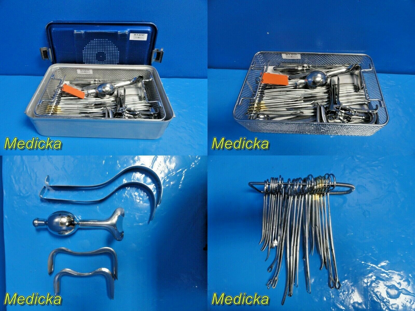 Jarit COMPLETE PROFESSIONAL D&C Tray Surgical Instruments W/ Carrying Case~22187