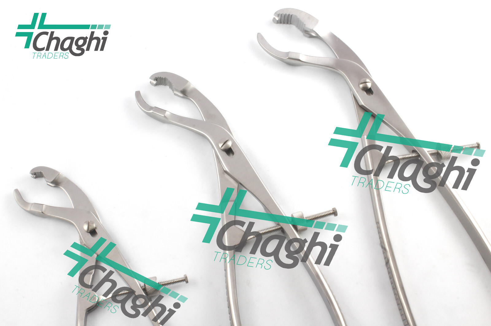 Verbrugge Bone Holding Forceps S.M.L 3 PCs Set Orthopedic Instruments By Chaghi