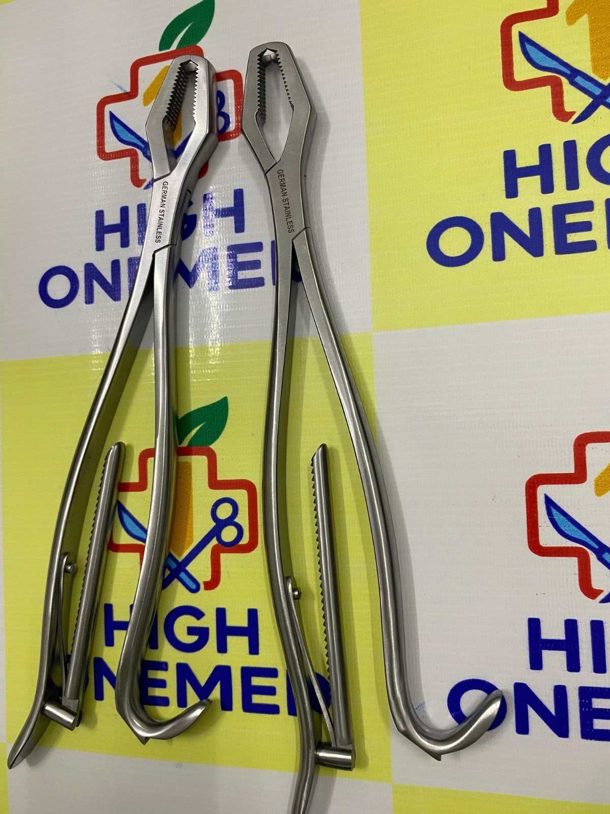 2 Pieces Kern Bone Holding 34cm With Ratchet German Stainless Steel High Quality