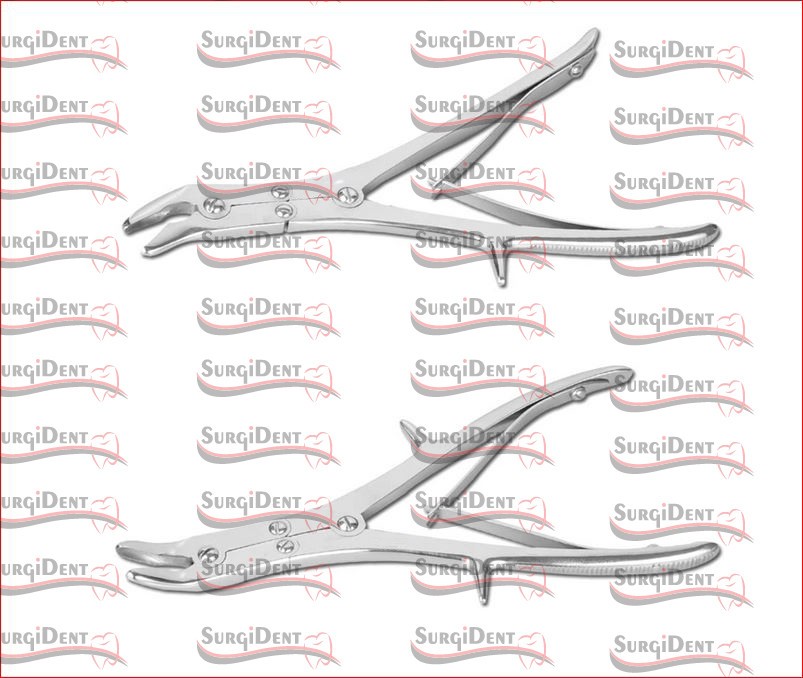 Hospiclub Orthopaedic Bone Nibbler Rongeur Straight & Angled Double Action S.S