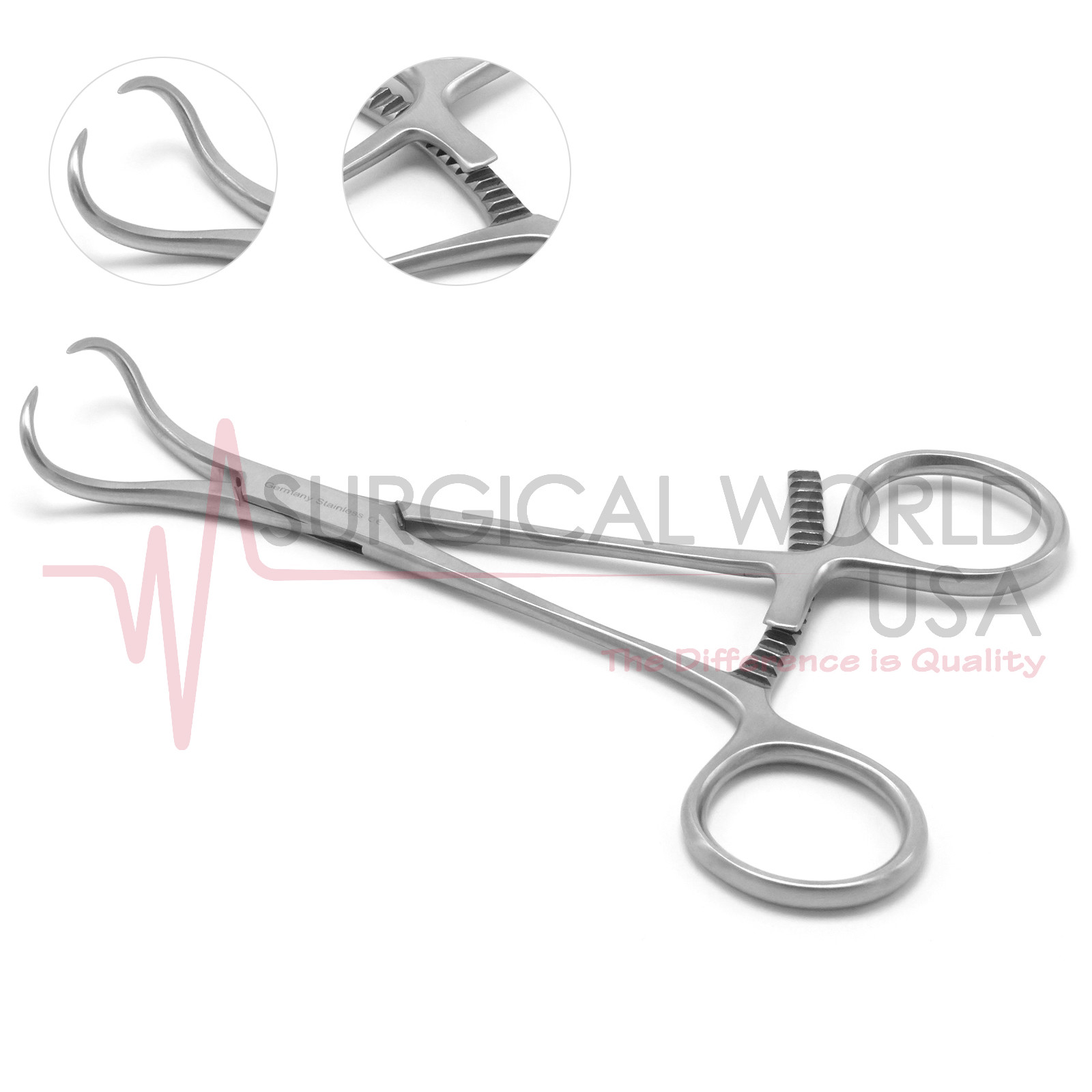 Bone Reduction Forceps 5.5″ Bone Holding Pointed Curved Orthopedic Surgery