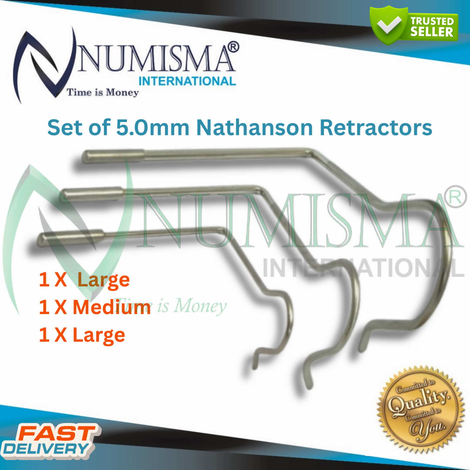 Laparoscopic Liver Retractor Nathanson Hooks Set 5mm Separador Instruments