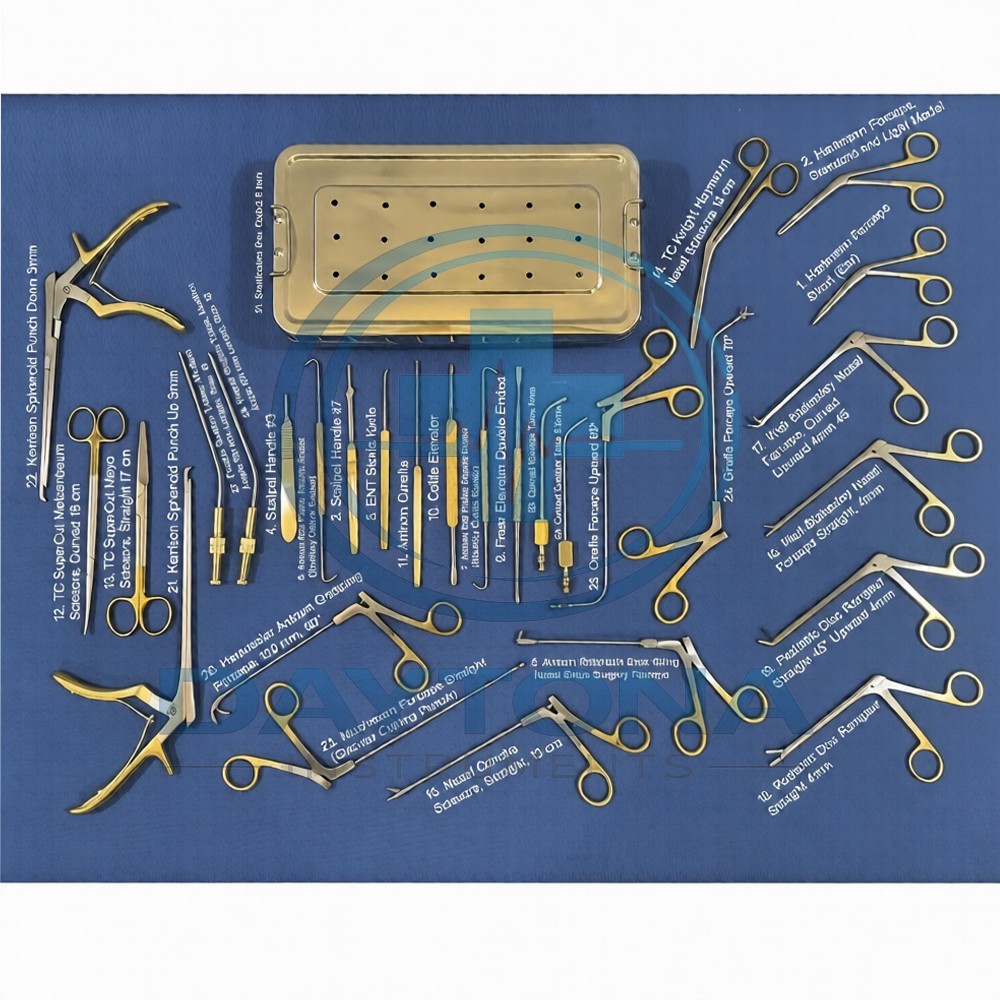 Fess Instruments Set Endoscopic Sinus Surgery A+ German Steel ENT Instruments Se