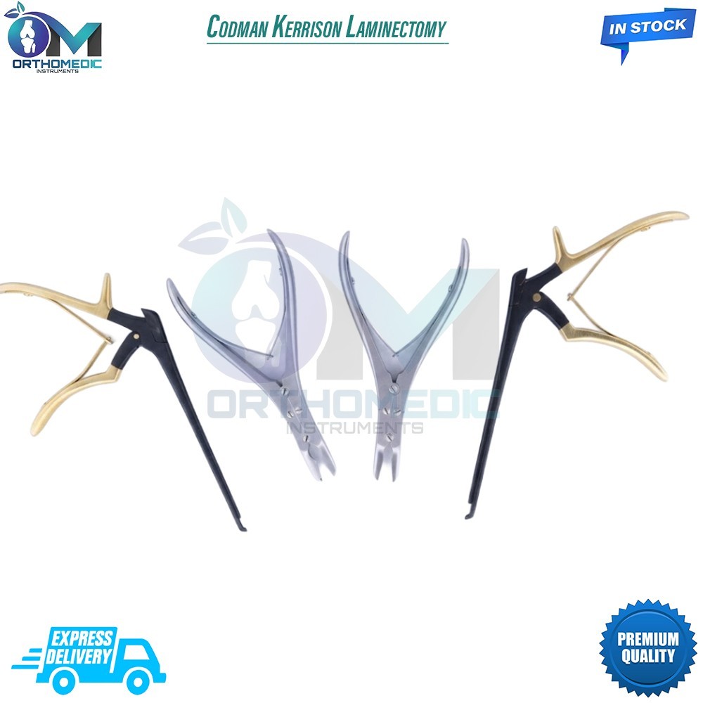 Codman Kerrison Laminectomy Rongeurs Set of 4 Pcs Orthopedic Instruments