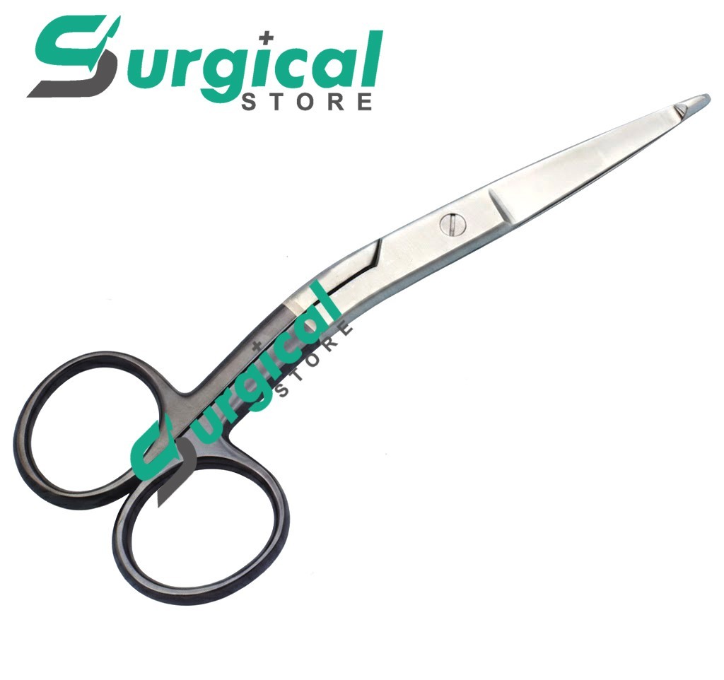 Knowles Bandage Scissors Supercut 5.5″ 5PCs Set Angled Curved Surgical Dressings