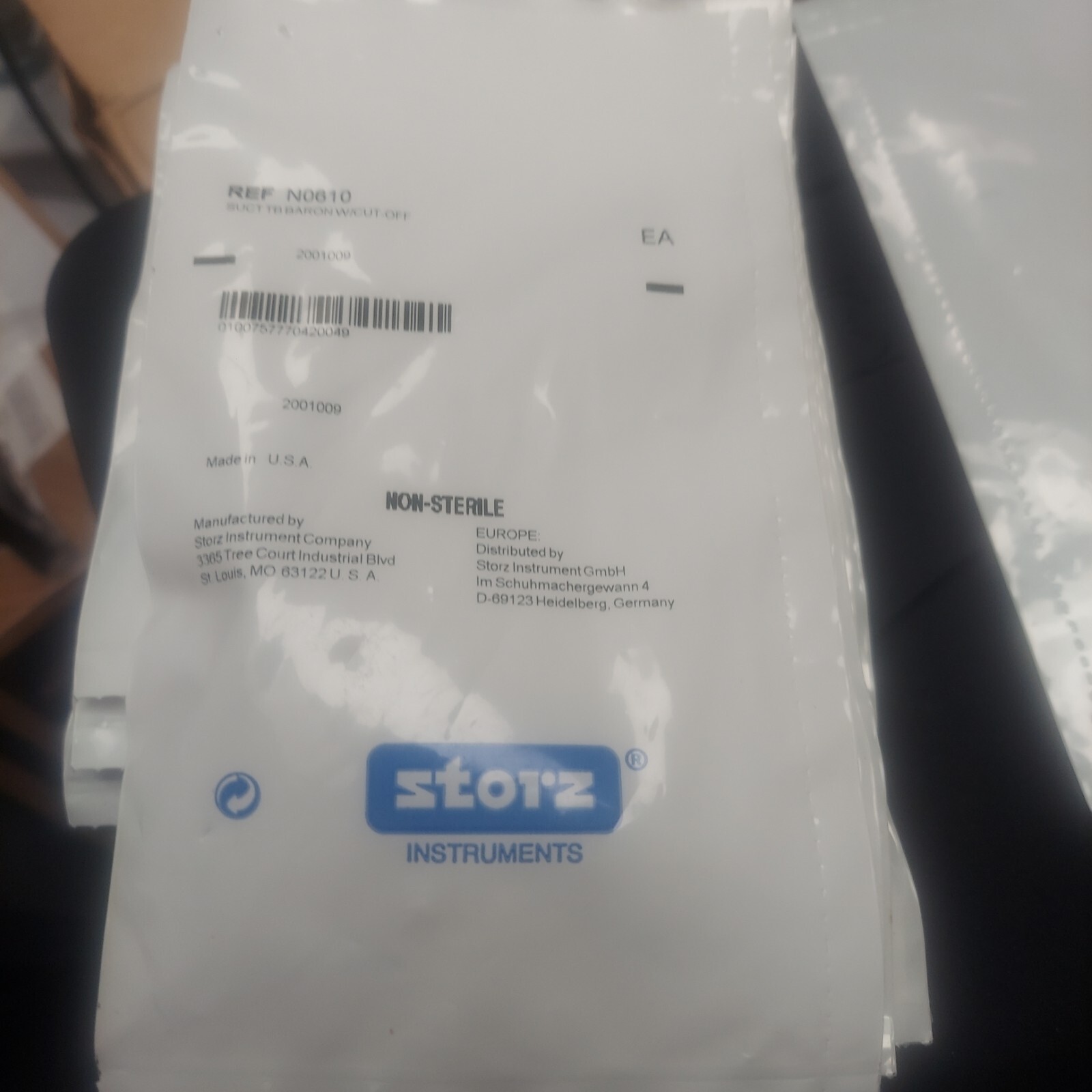 Storz N0610 Surgical Baron Suction Tube