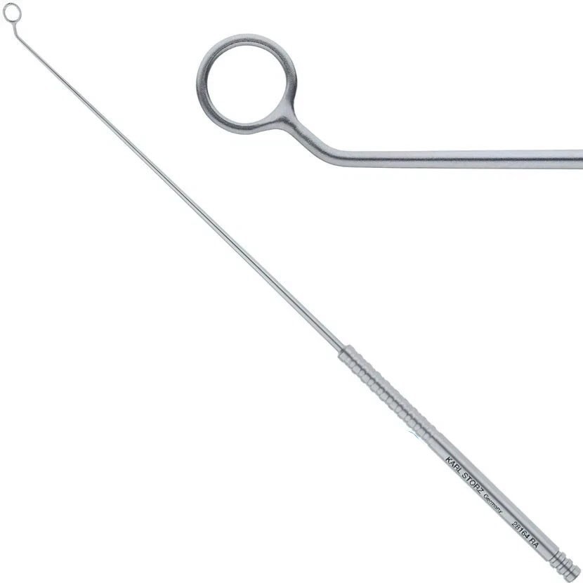 KARL STORZ 28164EL ENT Nasal 2mm Curved Left Mintz Micro Raspatory / Dissector