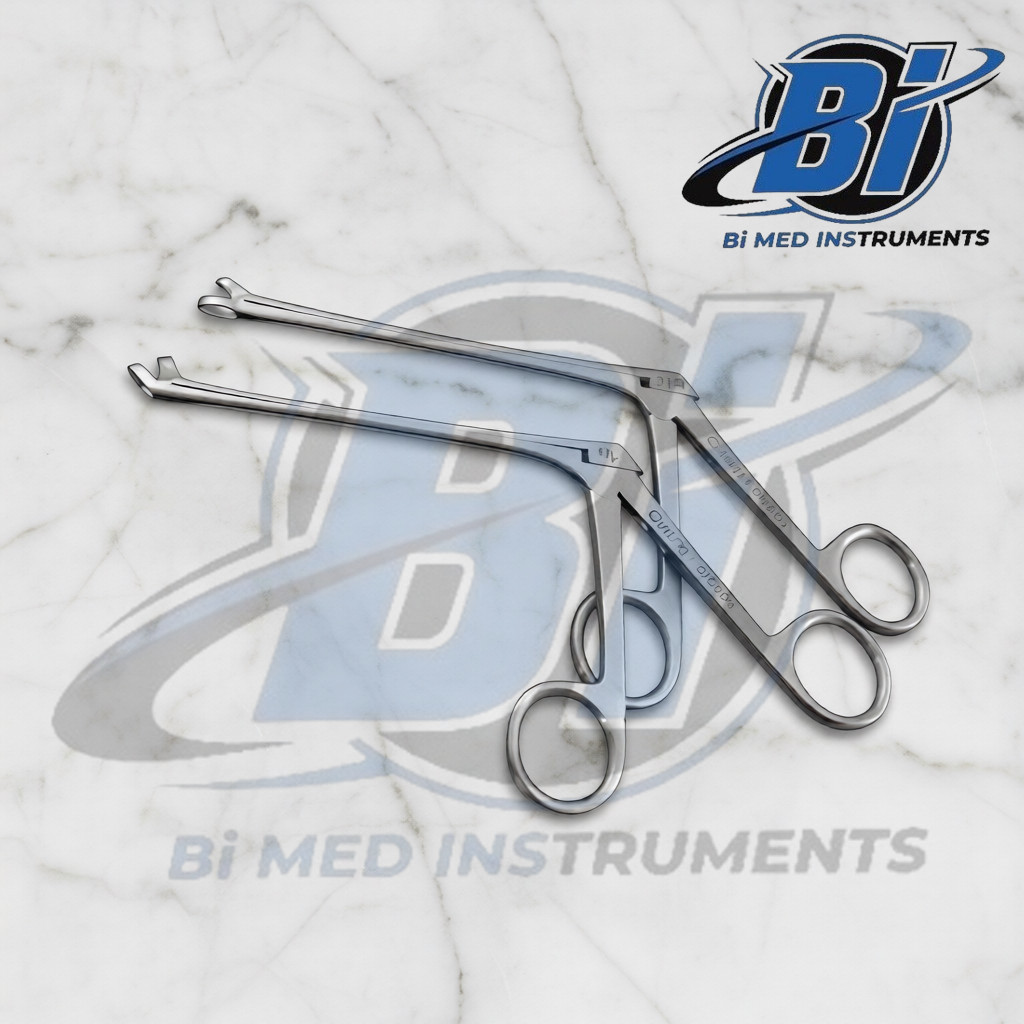 Thru Cut Nasal Forceps Straight And 45 Degree 2 PCs Set