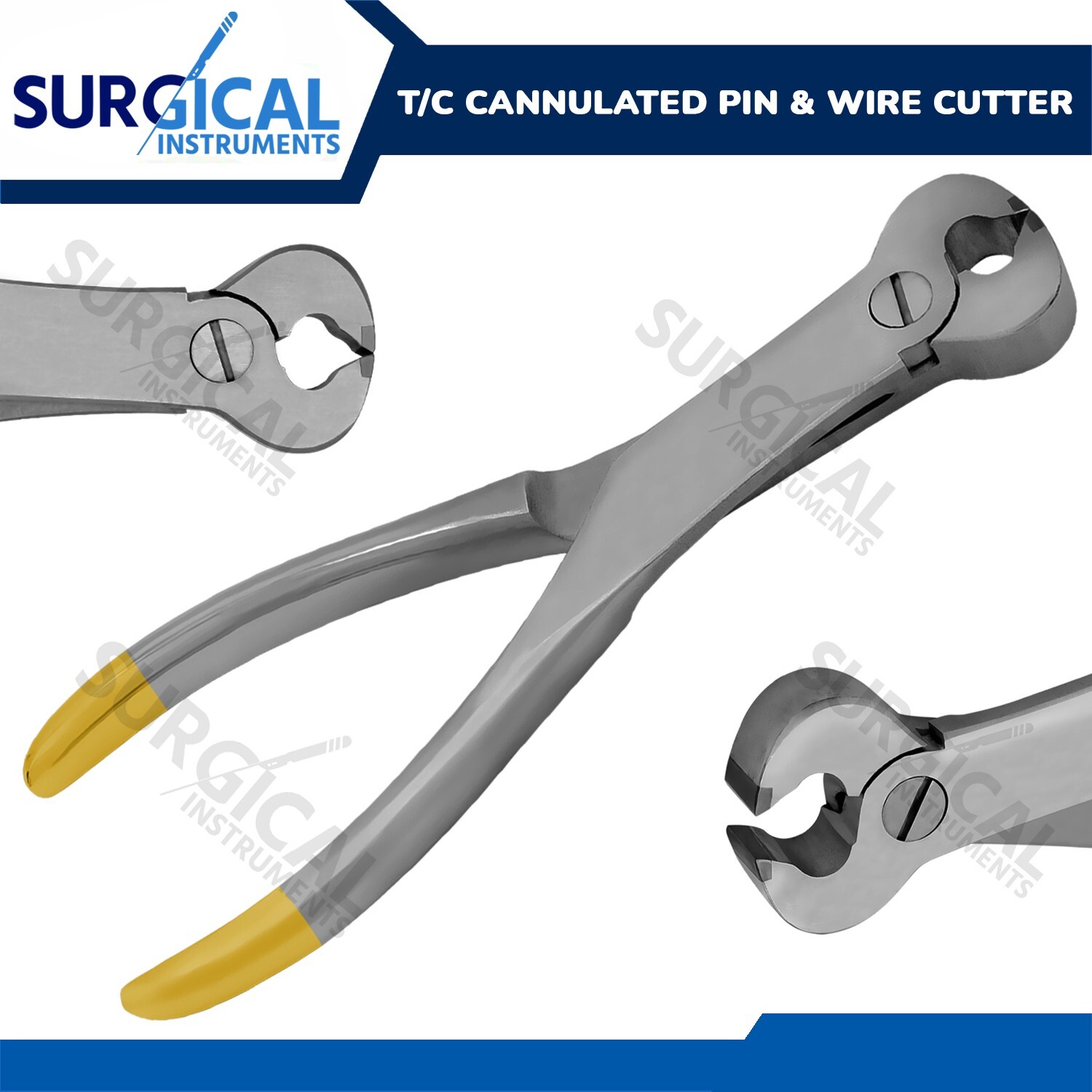 T/C Cannulated Pin & Wire Cutter 9″ Orthopedic Instruments German grade