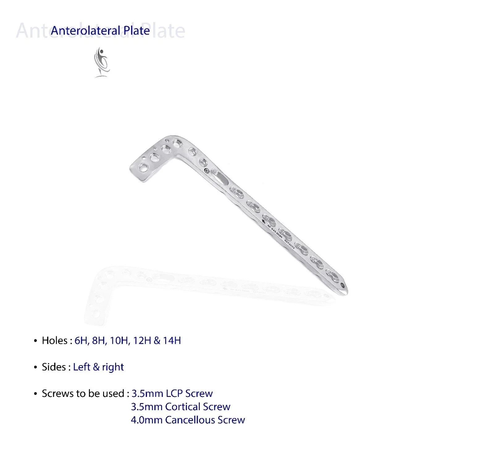 Veterinary 3.5mm LCP Anterolateral Distal Tibia Plate – Lot of 10 Pieces