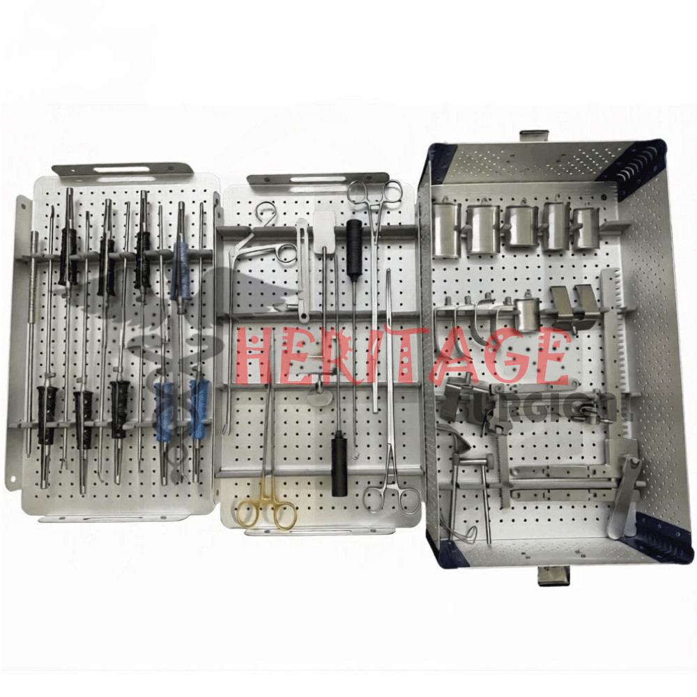 Basic Valve XS Surgery Instruments Set Cardiac Surgery Set With Aluminum Box