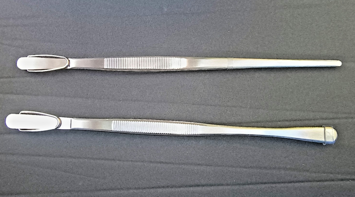 Set of 2 Stainless Steel Double‑Ended Surgical Retractors / Lab Spatulas – New