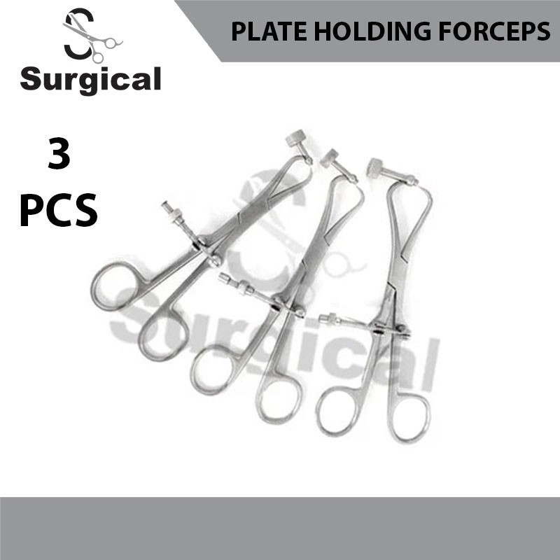 Plate Holding Forceps | 3 Pcs with Drill Guide | Orthopedic Surgical Instruments