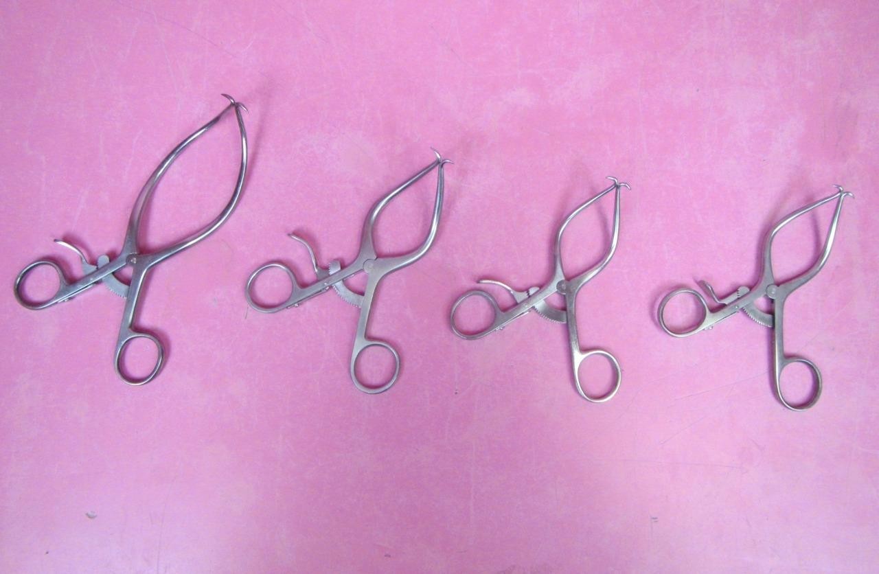 Mixed Lot of 13 Orthopedic Surgical Retractors Weitlaner, D’Errico, Gelpi, Etc.