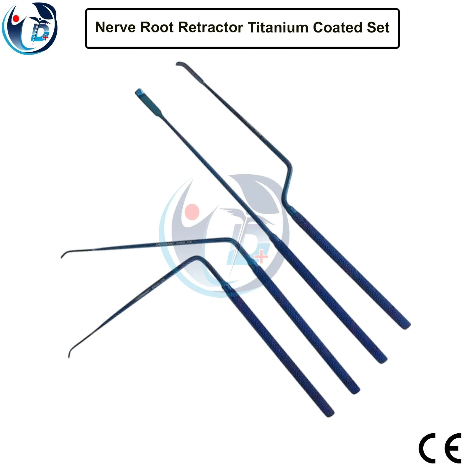 Nerve Root Retractor Titanium Coated Set With Pouch Neurosurgery Instruments