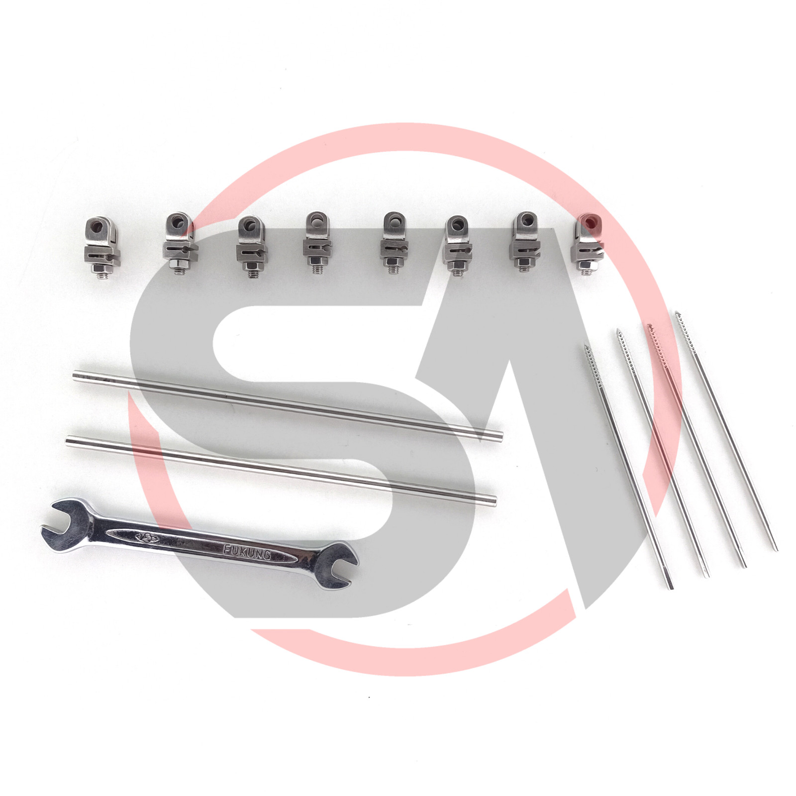 External Fixator 2.0mm A.O Mini Clamps & Pins Veterinary Surgical Instrument Set