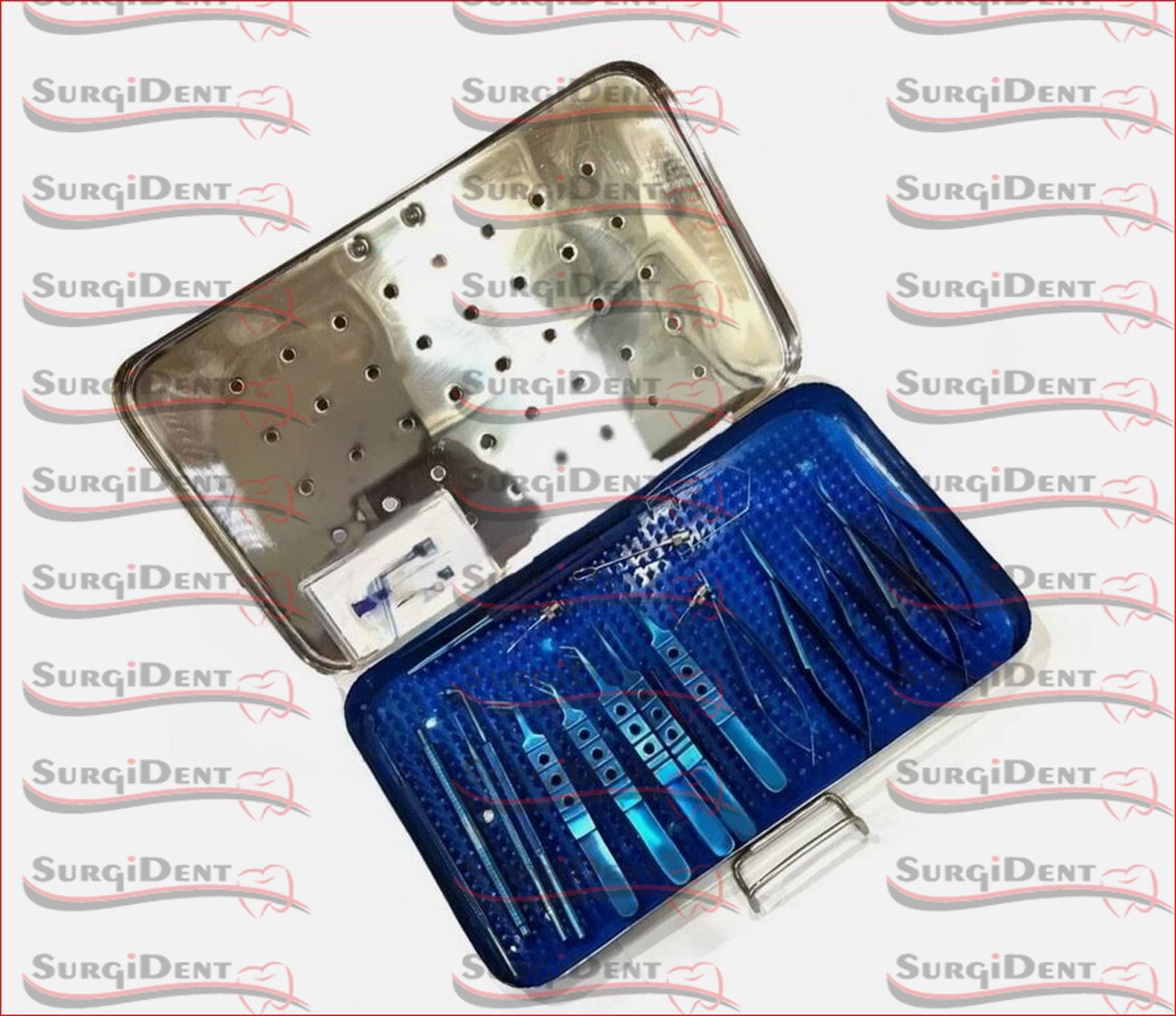 Eye Cataract Titanium Set 21 PCS Ophthalmic Surgical Instruments Set With Box