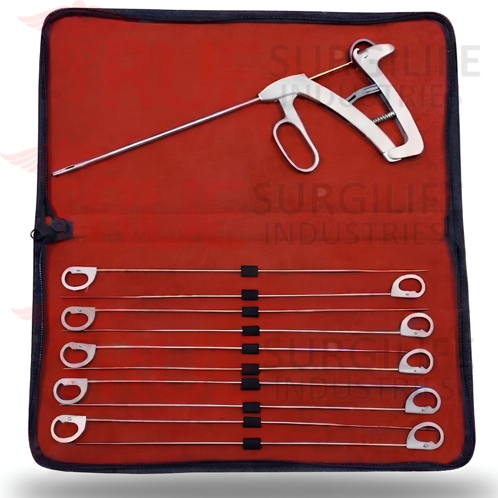 Knee Arthroscopy Scorpion Suture Passer Straight Surgical Instrument 10 Needles