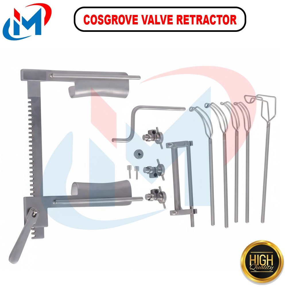 Cooley Cosgrove Mitral Valve Retractor Complete Surgical Set Top Quality